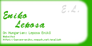eniko leposa business card