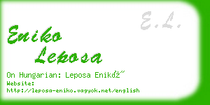 eniko leposa business card